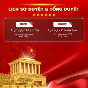 Lịch trình chi tiết Lễ diễu binh, diễu hành kỷ niệm 80 năm Quốc khánh 2/9