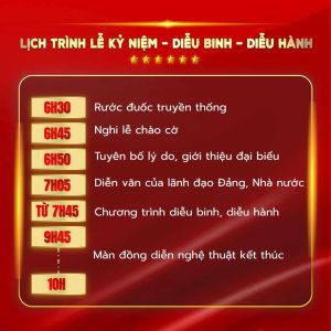 Lịch trình chi tiết Lễ diễu binh, diễu hành kỷ niệm 80 năm Quốc khánh 2/9