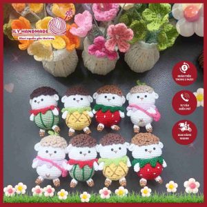 gấu len mini