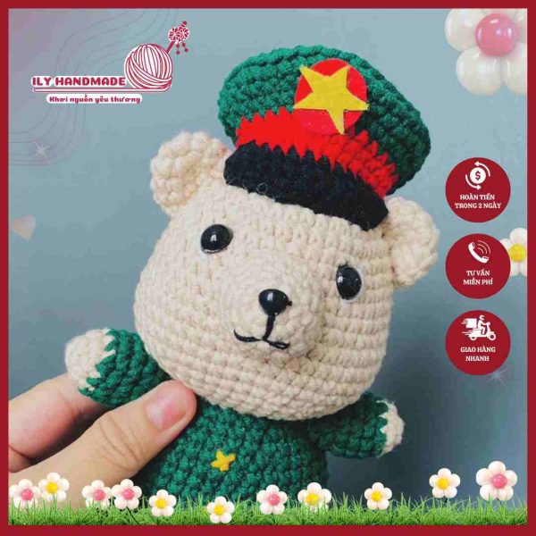 Gấu len dễ thương