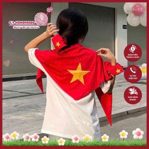 Khăn choàng đỏ sao vàng cao cấp – Tự hào dân tộc dịp 2/9