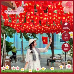 Cờ vẫy cầm tay - phụ kiện không thể thiếu dịp 2/9