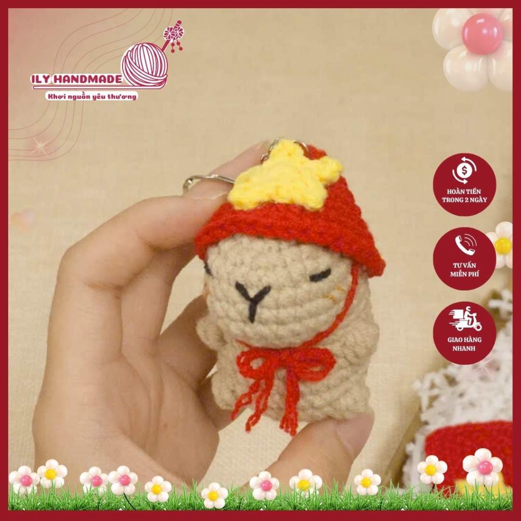 Móc đồ handmade bằng len