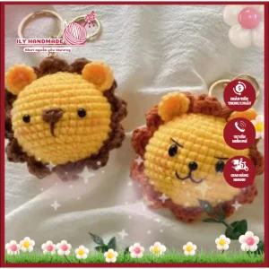 Móc khoá thú bông móc len siêu cưng handmade