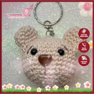 Móc khoá thú bông móc len siêu cưng handmade